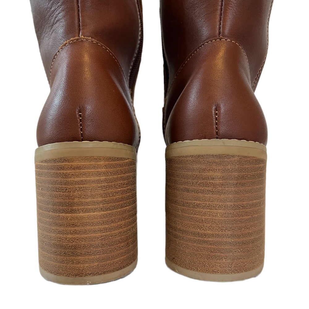 Frye Vintage Dorian Y2K Brown Leather Platform Knee High Boot Size 7.5 - Picture 10 of 15